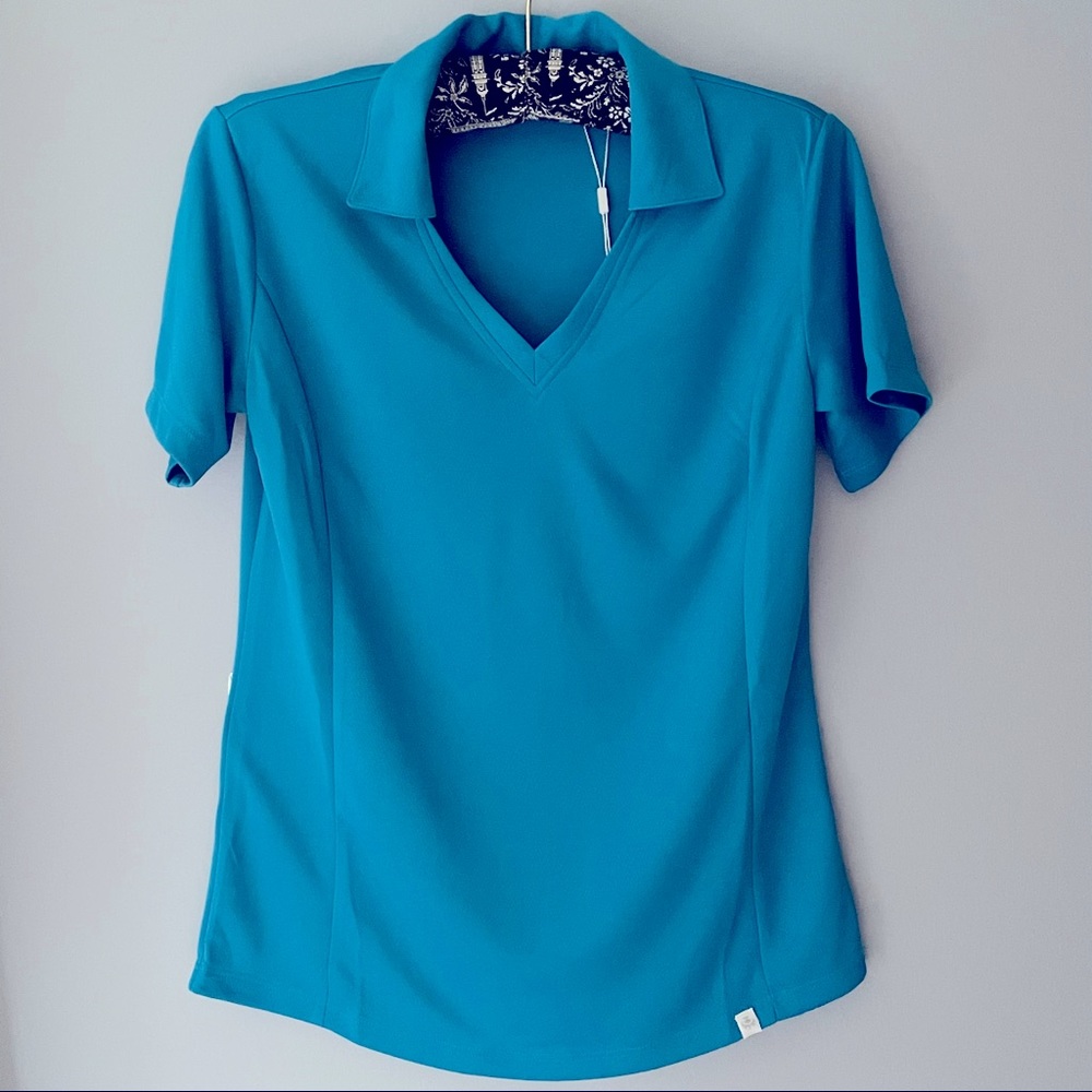 Lady Hagen Golf Polo - Ocean Blue
